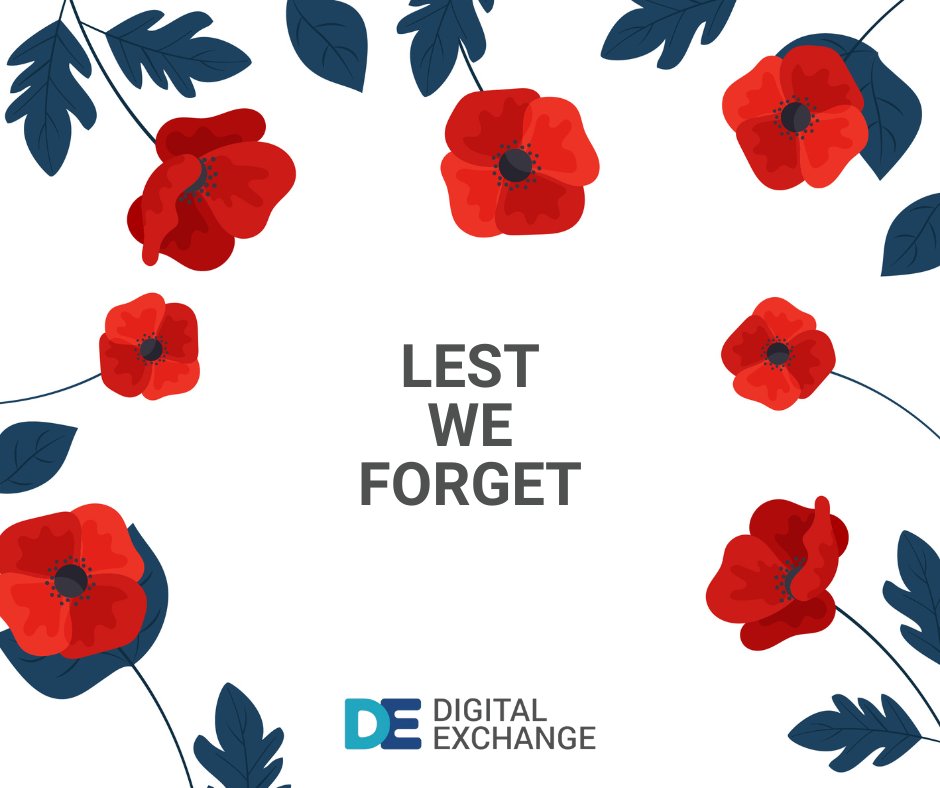 Digital_Ex's tweet image. Today honours the men and women who have died in conflicts since the First World War.

#NeverForget #digitalexchange