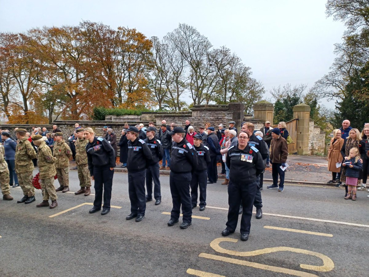 Malton Police cadets took part in the Malton Remembrance parade laying the wreath on behalf of North Yorkshire Police