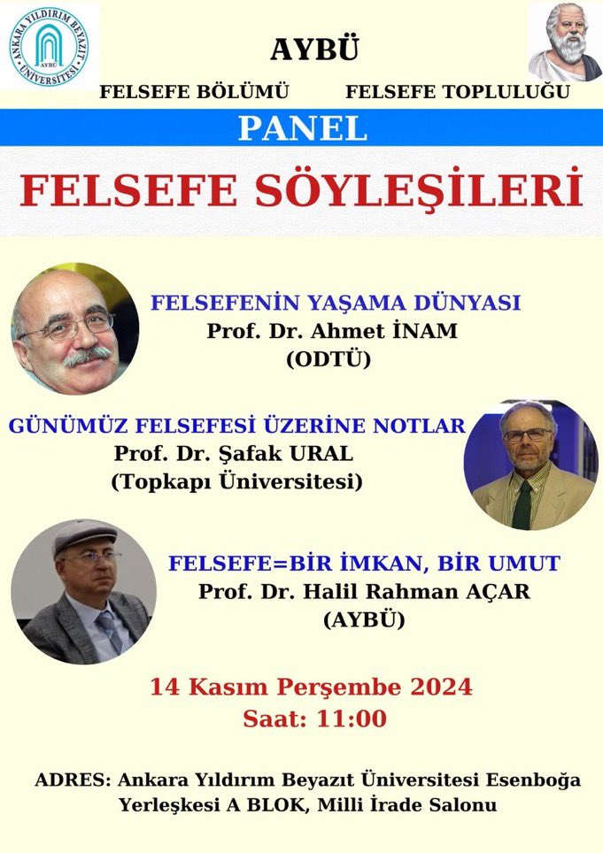 İstanbul Topkapı Üniversitesi Felsefe Bölümü tweet media