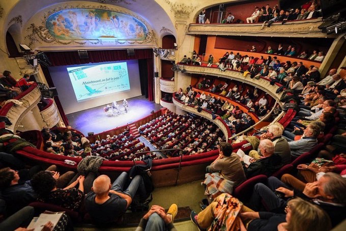 En ce #11Novembre symbole de #paix pour toutes les générations, le témoignage d’Annick Kayitesi-Jozan, rescapée du #génocide rwandais, est tout simplement essentiel. Il restera le moment le plus fort des 4èmes Rencontres Michel-Serres de <a href="/villeagen/">Ville d'Agen 🇫🇷🇪🇺🇺🇦</a>. Merci <a href="/DavidDjaiz/">David Djaïz</a>  ‼️🙏🙏