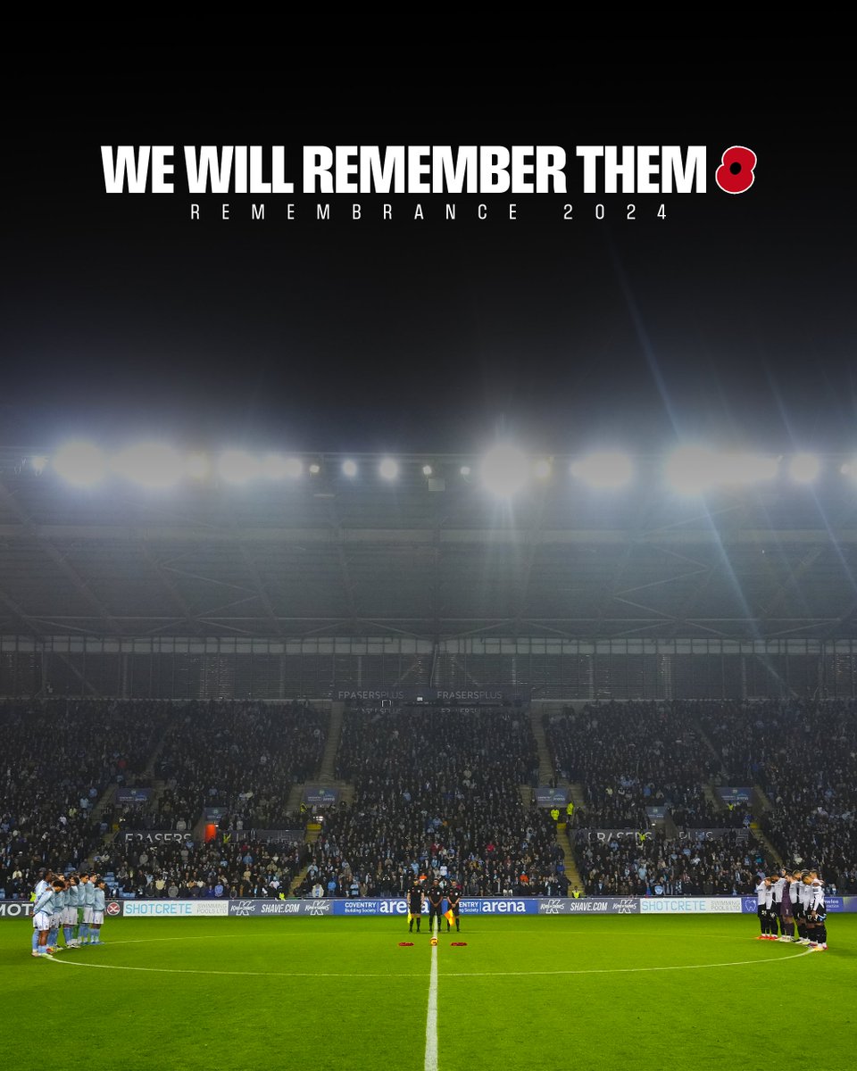 Coventry_City's tweet photo. Lest we forget. 🌹 https://t.co/zJKfr76tbV
