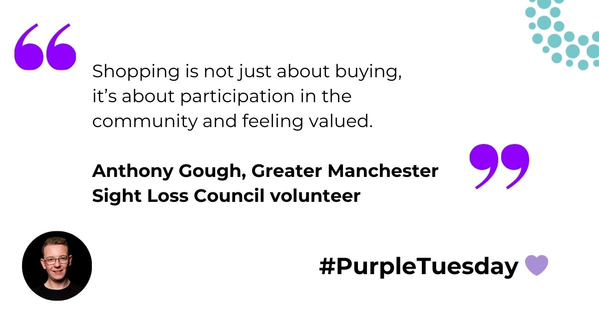 Tomorrow and this week, Sight Loss Councils are celebrating <a href="/PurpleTuesNov/">Purple Tuesday</a> , partnering with retailers to #MakeRetailAccessible for #Blind and #PartiallySighted people. Check out our resources on how retailers can best support BPS shoppers: bit.ly/3YFXQch

Nikki, Sight