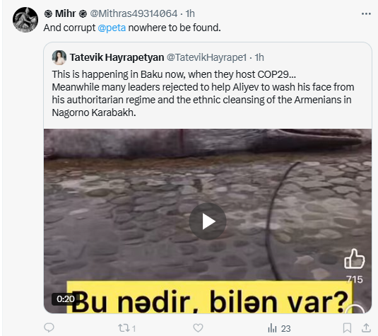 RufatAbas's tweet photo. Armos driven by blind hatred and propaganda are unaware that this is a mock-up installation and that whales do not inhabit the Caspian Sea. https://t.co/QiNYOifI2b