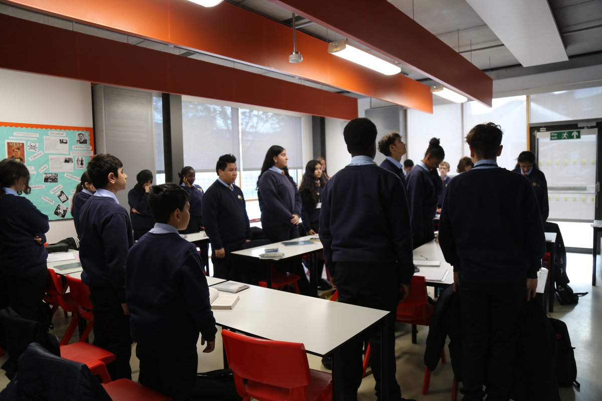 UrswickSchool's tweet image. This morning at 11am Urswick fell silent to remember those who have lost their lives in wars and conflict. #RemembranceDay2024