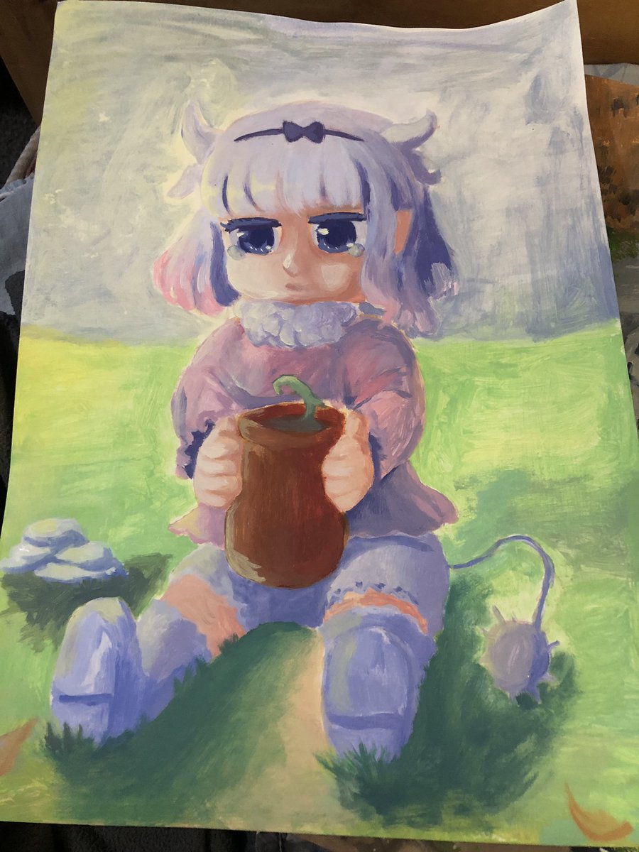 pilotshira's tweet image. t amo kanna toda petit

#kobayashidragon #acrilyc #art