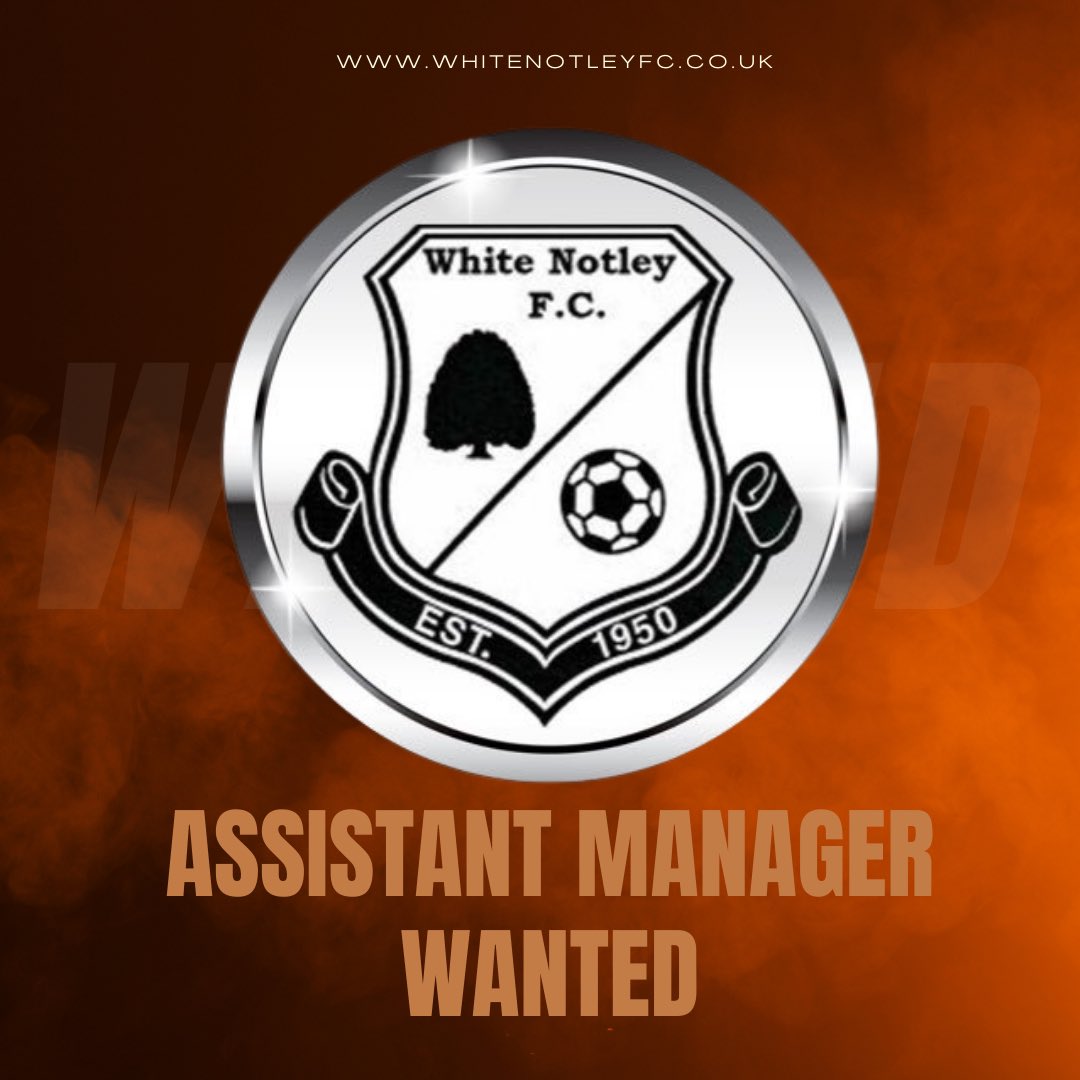 Currently on the look for a assistant 1st team manager please get in touch with myself <a href="/AmatuerGaffa/">Mitch Fadez</a> or <a href="/whitenotleyfc/">White Notley FC</a>