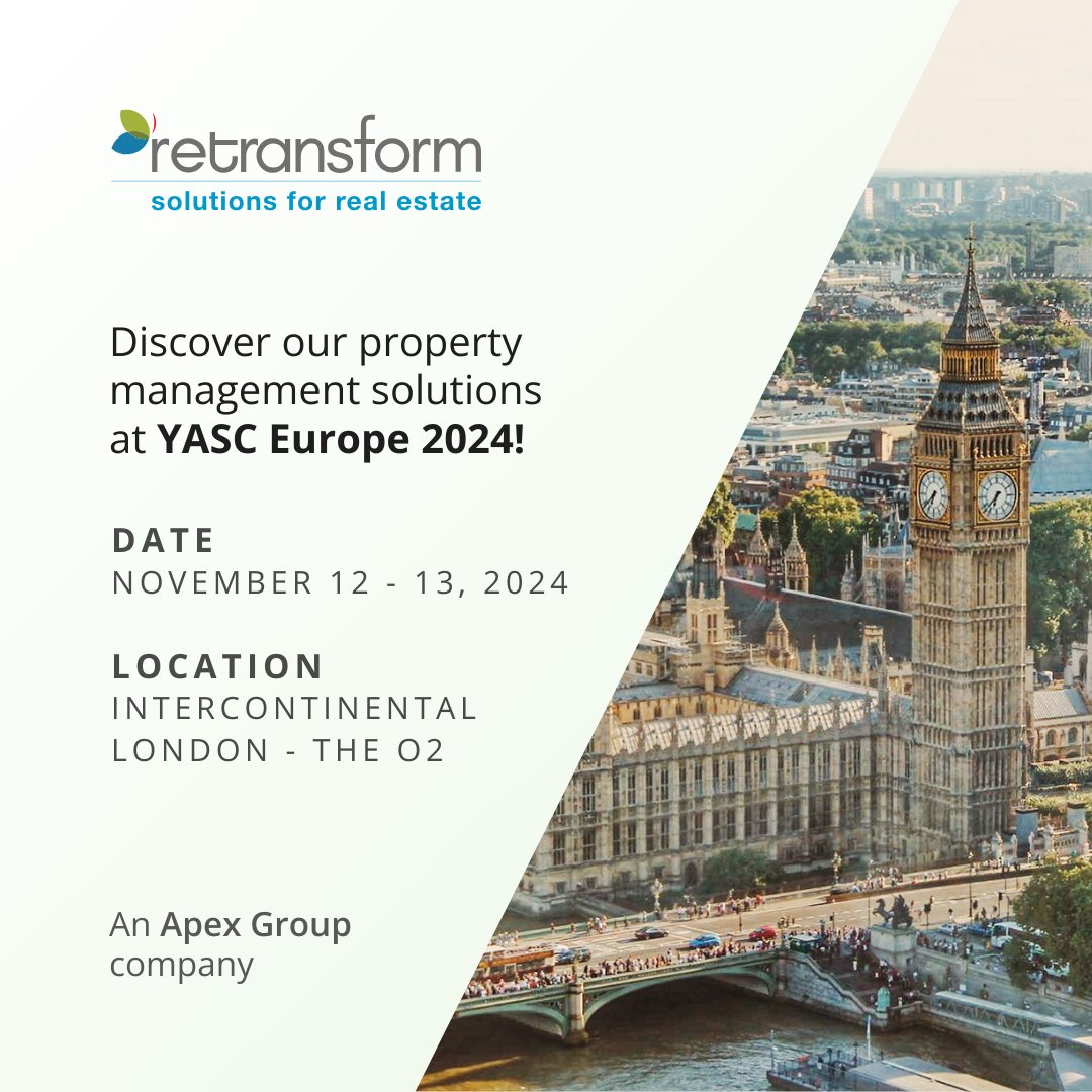 retransform's tweet image. 🌍 Join us at 𝗬𝗔𝗦𝗖 𝗘𝘂𝗿𝗼𝗽𝗲 in London on November 12-13, where Retransform will be showcasing our partnership with Yardi®! 
 
📅 November 12-13, 2024 

📍 Intercontinental London, The O2 

#YASC2024 #PropTechInnovation #YardiPartner #Retransform #TeamRetransform