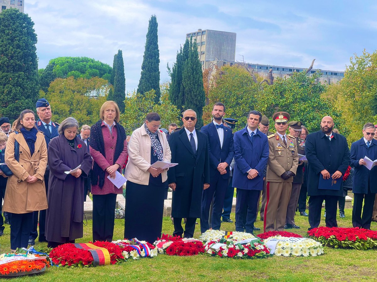 KenanPoleo's tweet photo. Today on #ArmisticeDay, we gathered at the Haydarpaşa Cemetery to pay our respects to all fallen heroes. 

We stand in gratitude for their bravery and sacrifices. 

No matter how much time passes, their legacy will never be forgotten. 

#LestWeForget 
#LestWeForget2024 https://t.co/LU7IAA1Ehu