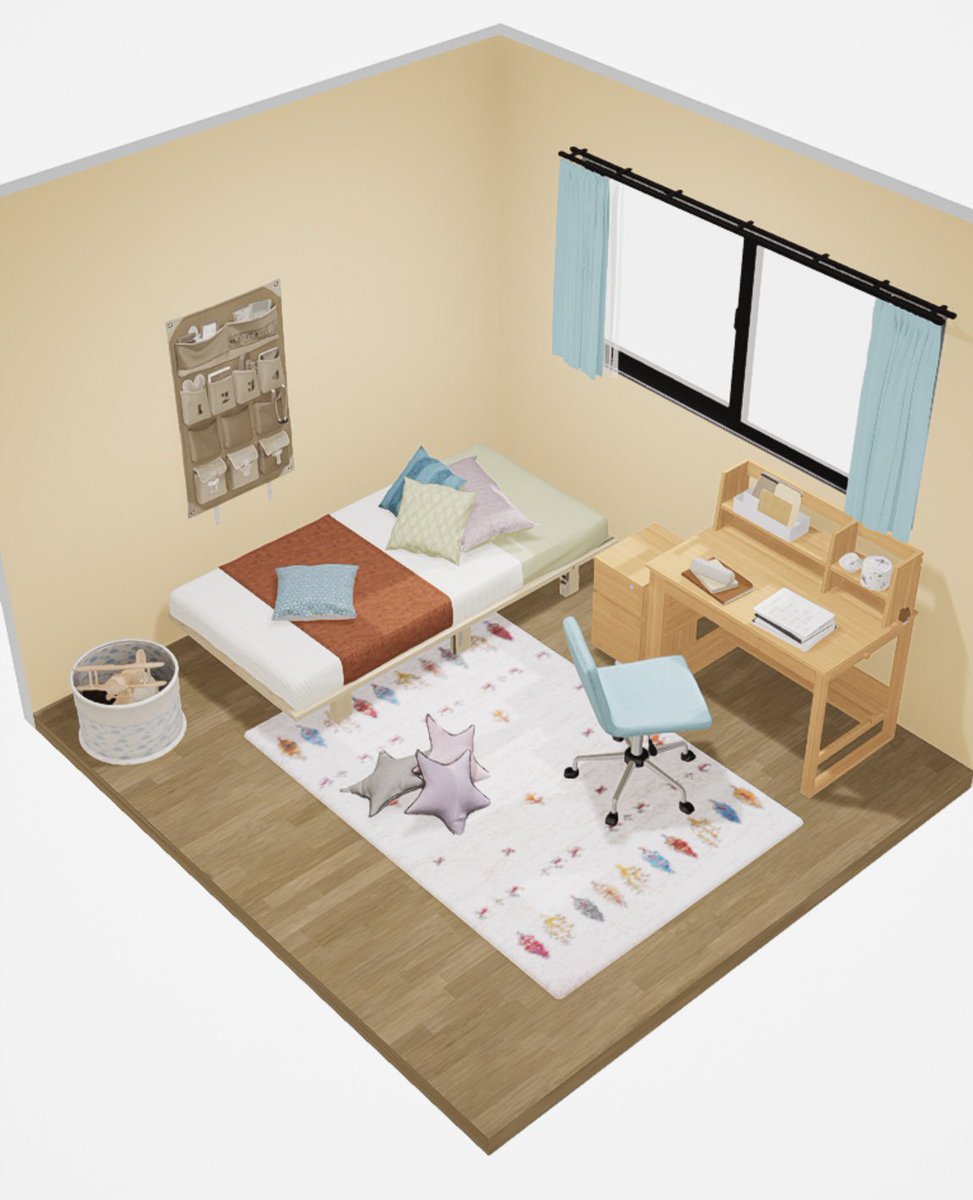 ji10me's tweet photo. 前の会社で携わってた理想の部屋作りアプリがようやくリリースされてた！iOSのみですがダウンロードして遊んでみて下さい
部屋大きさを決めて好きな家具を配置出来ます またおまかせコーデにすると自動でいい感じに家具が配置されオシャレな部屋が出来上がります
配置できる3D家具は1000点ほどあります https://t.co/f23IjiJTNL