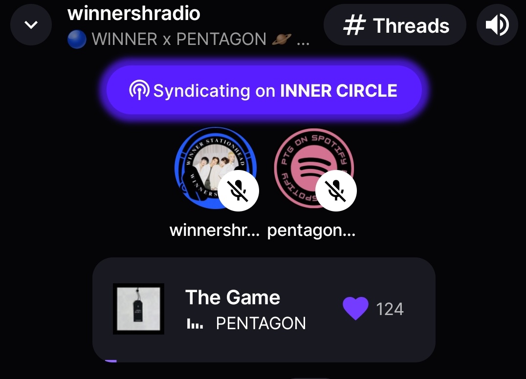 PTG on SPOTIFY (@ptg_spotify) on Twitter photo UNIVERSE don't miss this incredible playlist we prepared! 🔥
#WINNER x #PENTAGON ✨️
2 more hours of collaboration! 🎶
Come with us:
stationhead.com/c/innercircle
#펜타곤 <a href="/CUBE_PTG/">PENTAGON·펜타곤</a> UNIVERSE don't miss this incredible playlist we prepared! 🔥
#WINNER x #PENTAGON ✨️
2 more hours of collaboration! 🎶
Come with us:
stationhead.com/c/innercircle
#펜타곤 <a href="/CUBE_PTG/">PENTAGON·펜타곤</a>