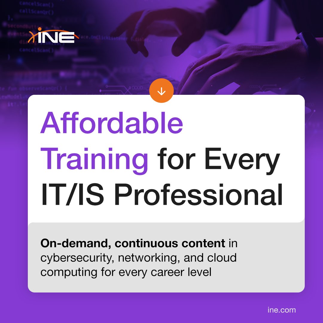 INEsecurity's tweet photo. There are many solutions for #networking engineers to learn - #Juniper, #Cisco, #PaloAlto to name a few. #Training & #certifications, like the #JNCIP-ENT, #CCIE, or #PCNSE, can help you show mastery in the program.
Check out INE's learning paths for prep! https://t.co/IL54Yot5RS https://t.co/3A7U6WQyGF