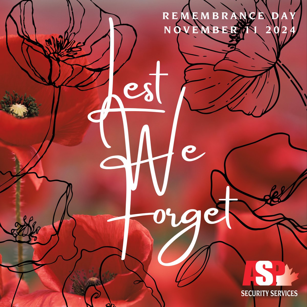 _ASPSecurity's tweet image. Today, we at @aspincorporated honour the courage and sacrifice of all men and women who have served and continue to serve in the military. #remembranceday is a time to reflect on the freedoms that we hold dear, made possible by their bravery and dedication. 

#lestweforget
