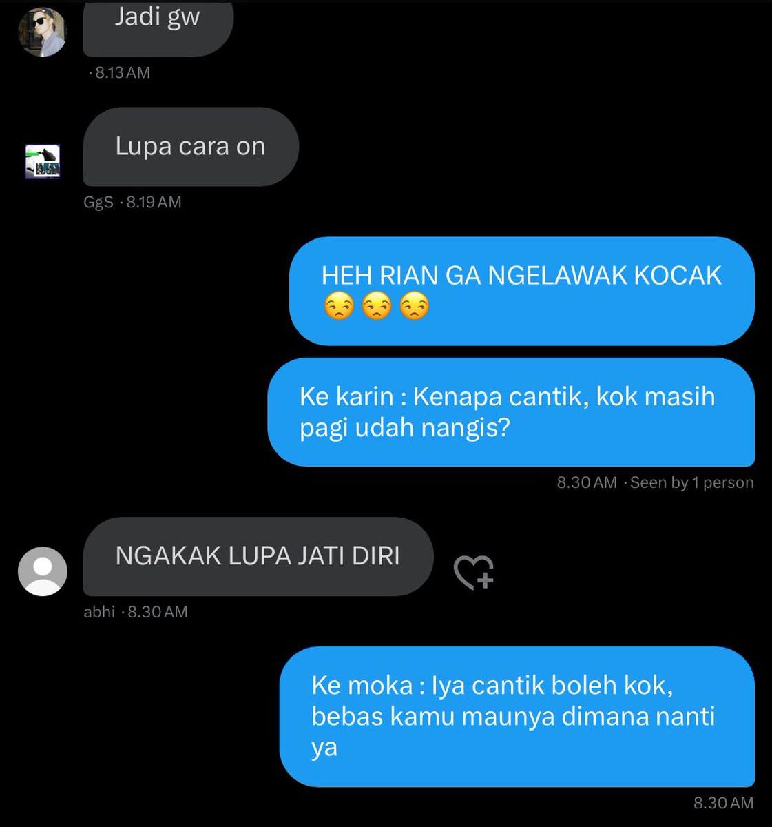 keGGSan's tweet photo. Gue mau berbagi gimana babas on yang kedua kalinya jadi Rian di H-1 cede🤣 https://t.co/vVgIgGJ9ot