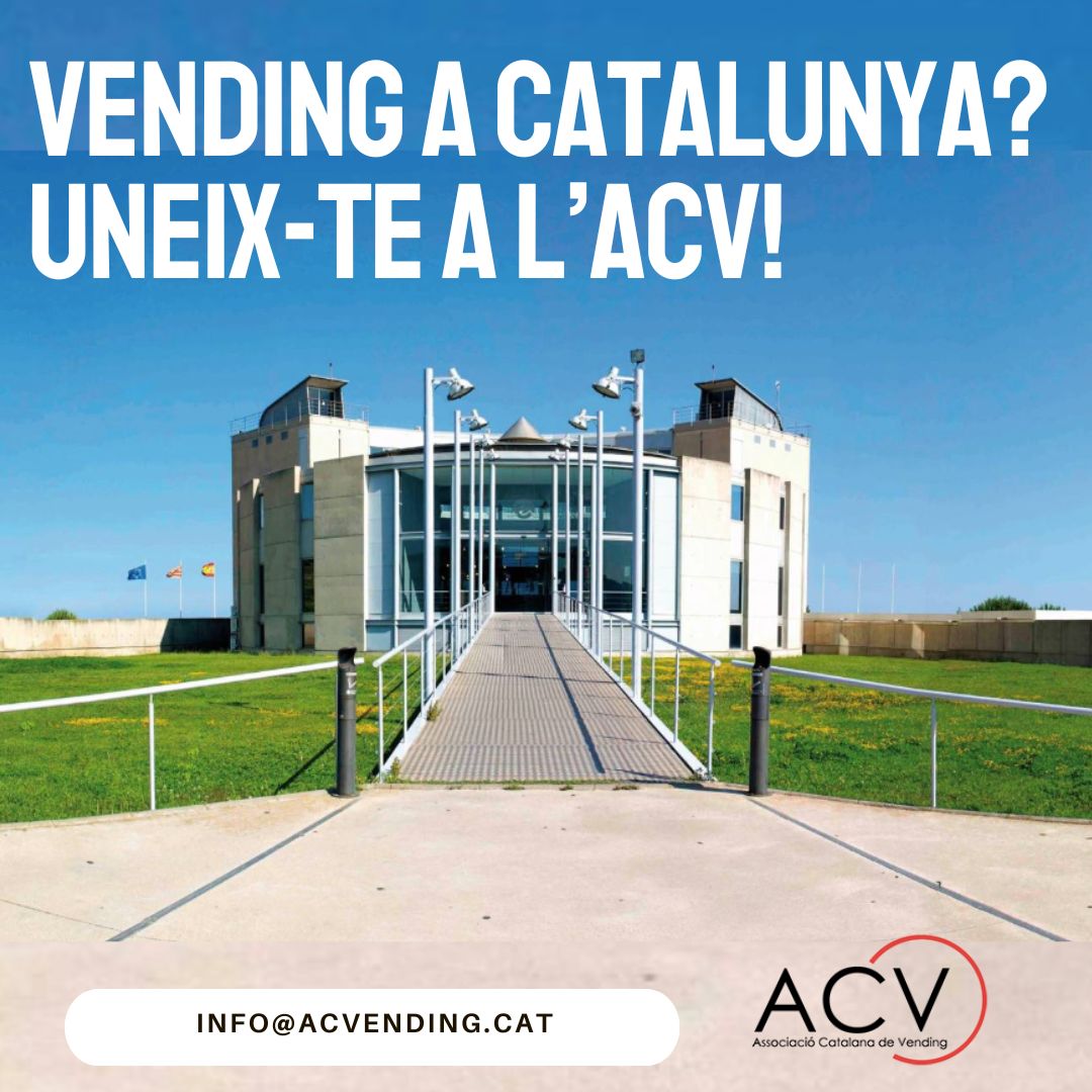 🤝 Vending a Catalunya? Uneix-te a l'ACV!
 #ACVsocis Uneix-te a la comunitat de professionals del #vending a Catalunya! 🌟 Fes créixer el teu negoci i accedeix a beneficis exclusius per als nostres membres.
#vendingcatalunya #vendingbusiness