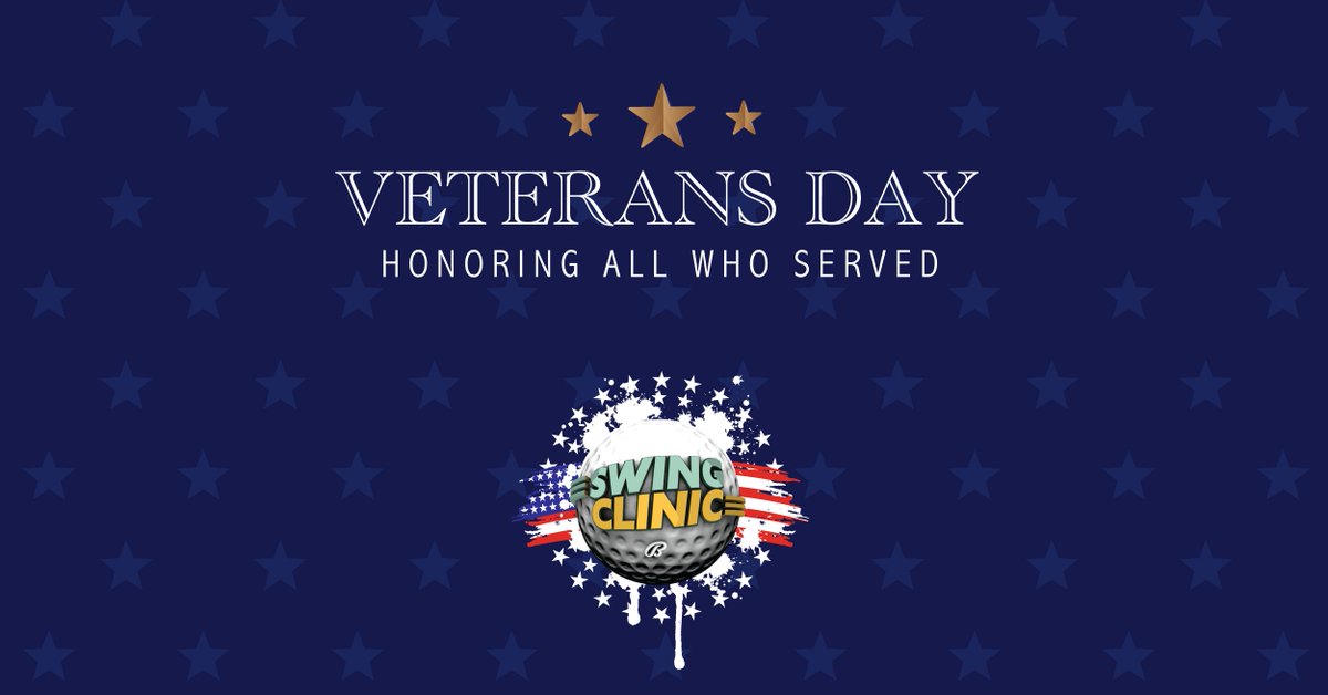 Swing Clinic (@swingclinic) on Twitter photo This #VeteransDay, we remember and appreciate the courage and commitment of our veterans. #ThankYouVeterans for your service! Join us in honoring our heroes. This #VeteransDay, we remember and appreciate the courage and commitment of our veterans. #ThankYouVeterans for your service! Join us in honoring our heroes.