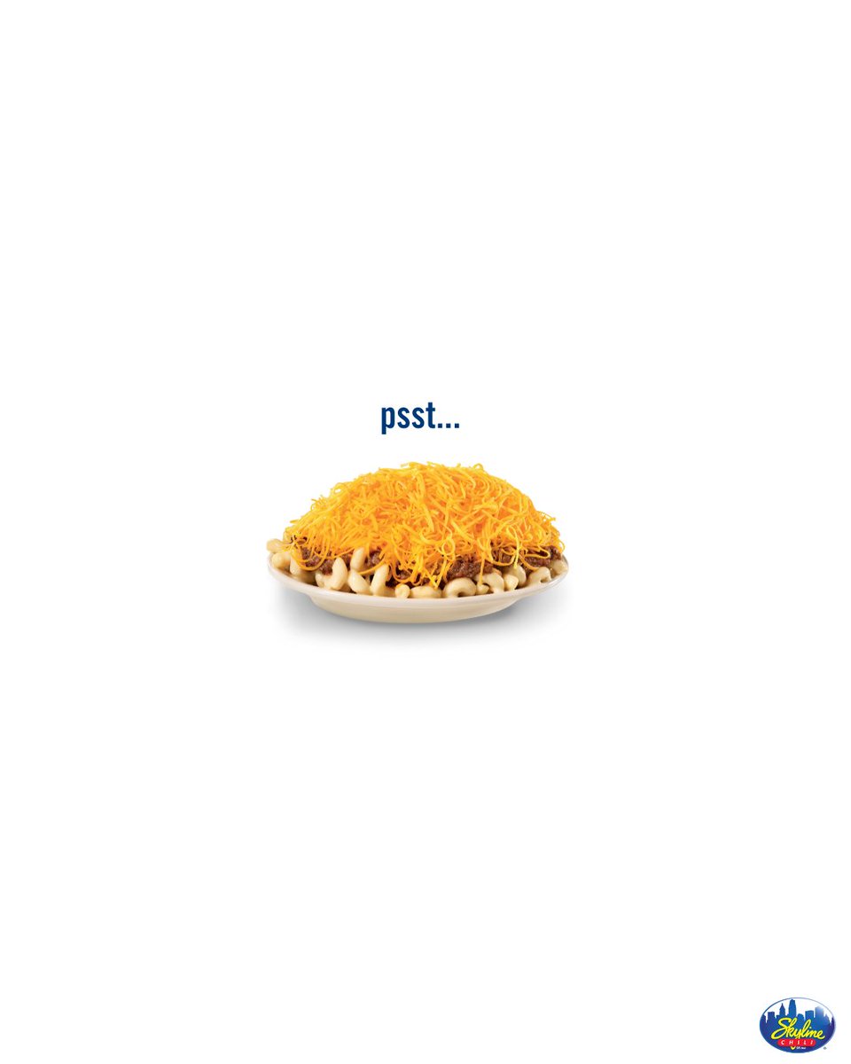 Skyline_Chili's tweet photo. Did someone say cheese? 🧀 Our Mac and Cheese Way is here and it’s beautiful! Enjoy our cheesiest menu item for a limited time only at participating locations!

Head to your local Skyline to try this creamy cavatappi pasta in a 3-cheese blend topped with Skyline Chili and our freshly shredded Wisconsin cheddar.