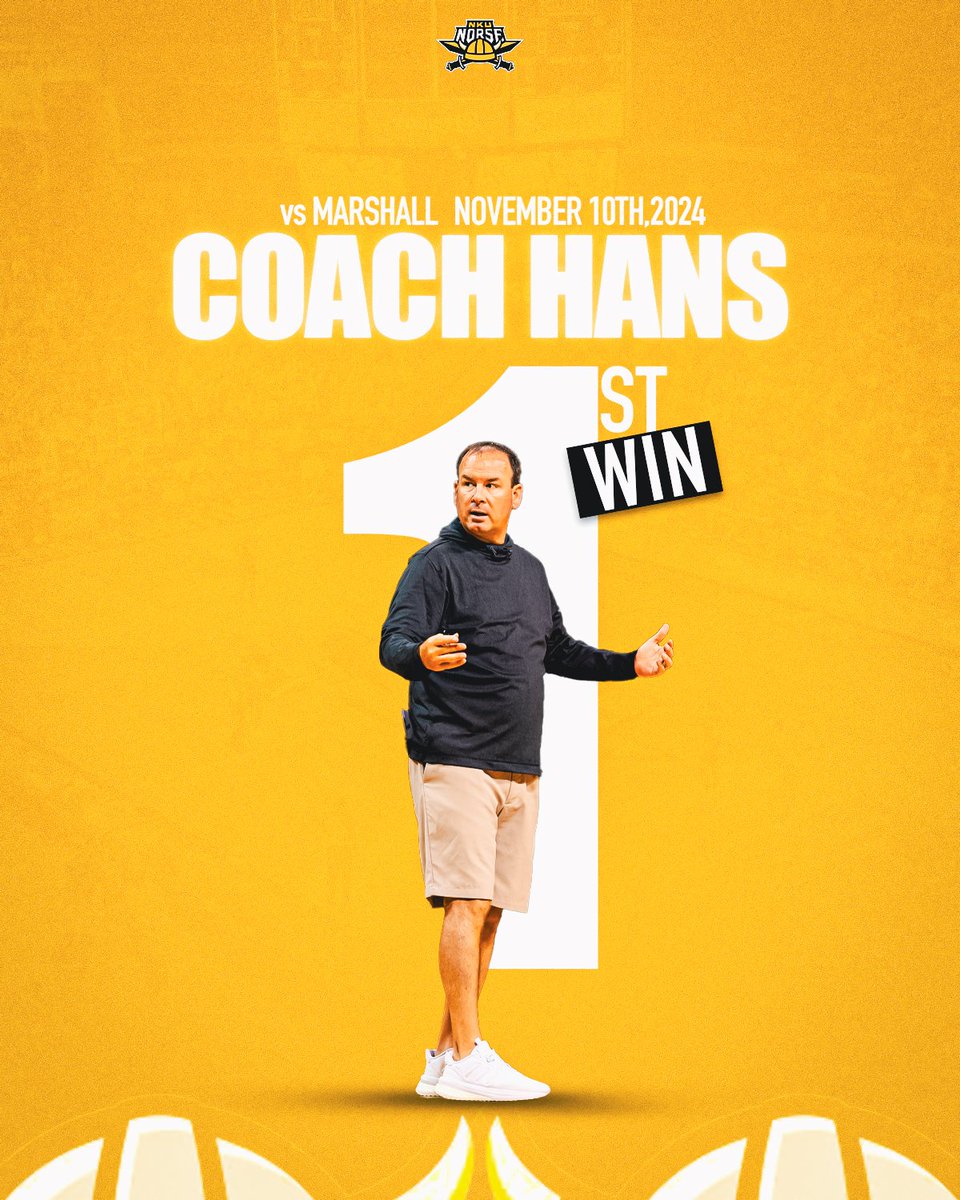 The Jeff Hans Era is 𝐡𝐞𝐫𝐞 🙌

Congrats to <a href="/coachjeffhans/">Jeff Hans</a>, who earned his first victory as Norse head coach last night!

<a href="/NKUNorse/">Northern Kentucky Athletics</a> | #NorseUp