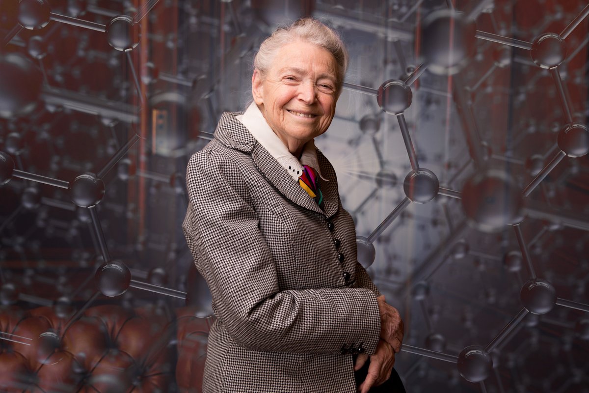 MIT's tweet photo. Happy birthday, Millie Dresselhaus! Born #OTD in 1930 and known as the “Queen of Carbon Science,” the Institute Professor Emerita was a recipient of the Presidential Medal of Freedom and the National Medal of Science.

Image: Bryce Vickmark, edited by MIT News https://t.co/7nWCMk3WPj