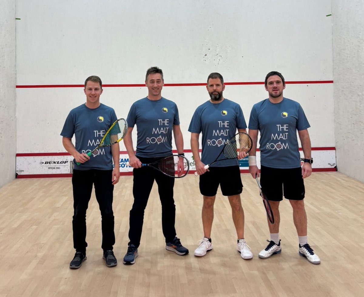 This season we have 8 teams playing across 3 divisions in the <a href="/HISA_Squash/">Highlands & Islands Squash Association</a> leagues. Teams are sponsored by local businesses which is much appreciated!

Here are The Malt Room playing in Premier Division - big thanks to team sponsor for your support!