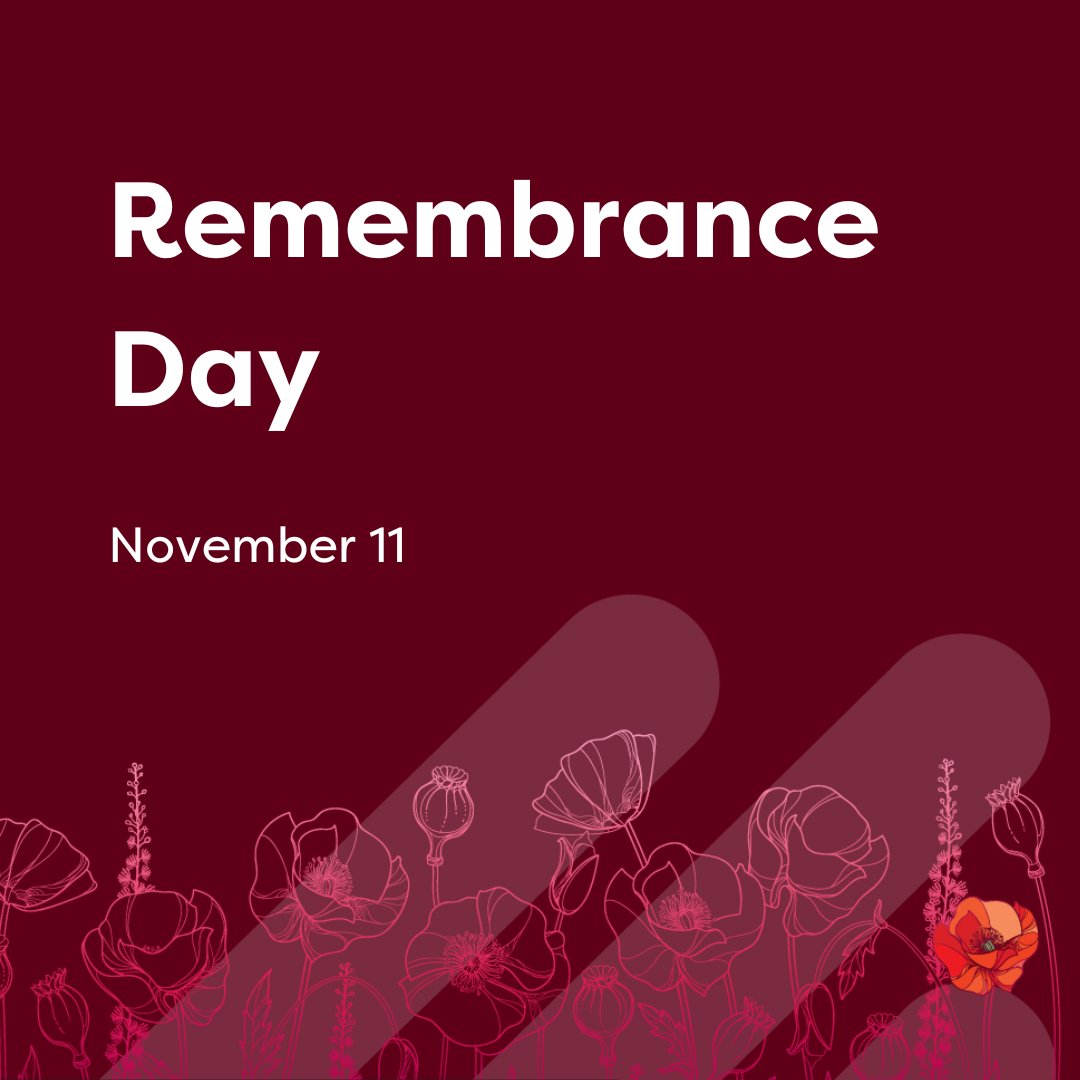 Today, at 11 am, Oakville Public Library will observe two minutes of silence as we honour all Canadian service members—past, present, and fallen.

Lest we forget.