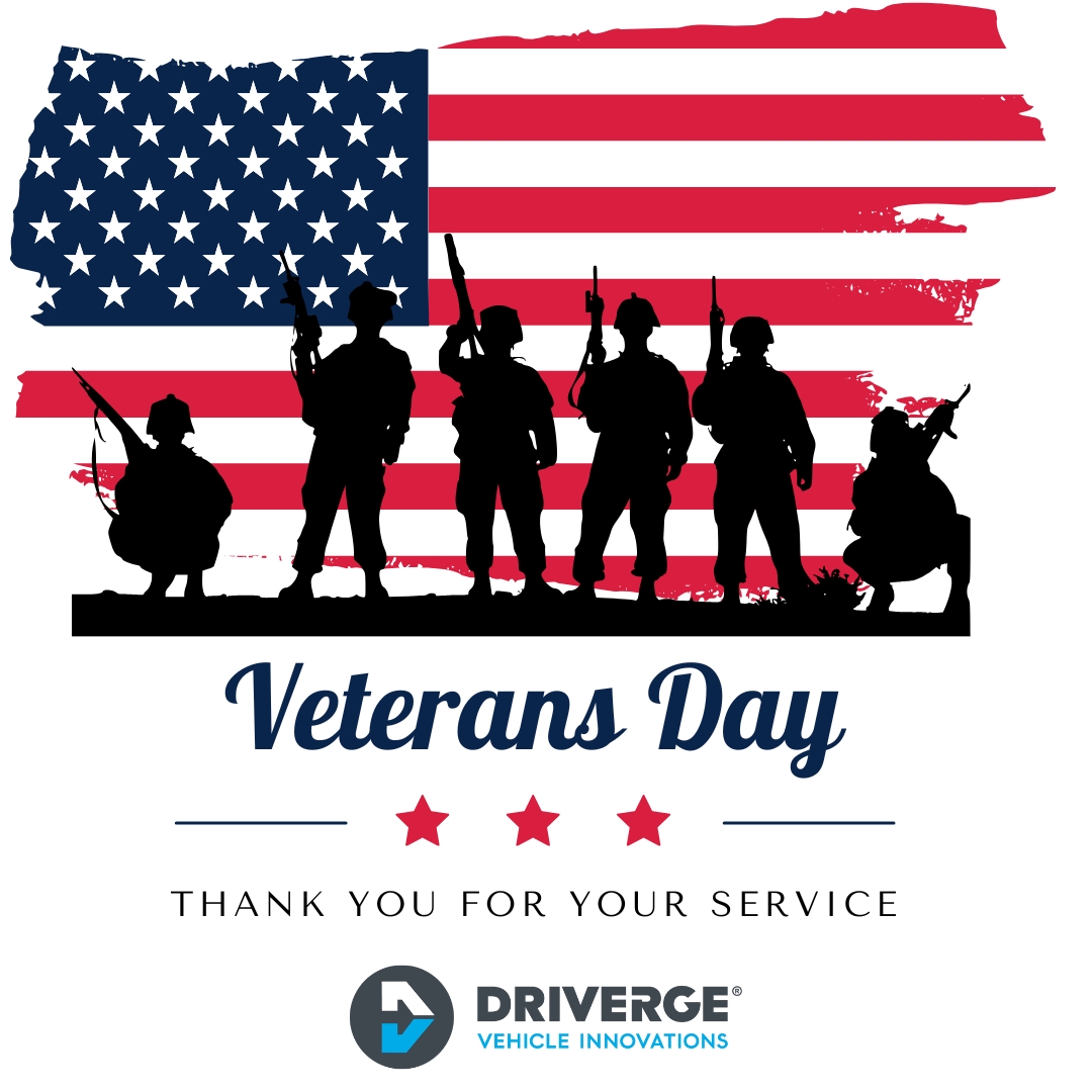 Today, we pause to recognize and thank the brave men and women who have served our country with honor, courage, and dedication. At Driverge Vehicle Innovations, we are deeply grateful for the sacrifices made by our veterans and their families.