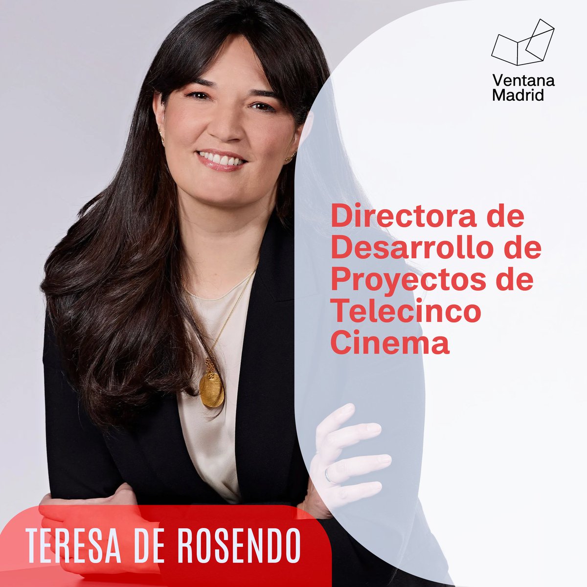 AMA_audiovisual's tweet photo. ¡Llegó el día! 💥
Hoy da comienzo la X edición de #ventanamadrid2024
Conoce al jurado 🤲
○ Teresa de Rosendo es una guionista, productora ejecutiva y showrunner española con más de 20 años de experiencia en el desarrollo de proyectos cinematográficos y televisivos. Ha trabajado en series destacadas como Velvet, Alma, y El Vecino de Netflix. Además, es coautora de un libro sobre la experiencia de guionistas españoles en Hollywood y profesora en universidades.
○ Silvia Iturbe es Gestora cultural. Realiza labores de Consultaría. Colaboradora en festivales internacionales como Bogota International Film Festival -BIFF- o el Festival de Málaga.
○ Paz Lázaro es productora y cofundadora de Amore Cine y miembro del Consejo de la Academia de Cine Europeo. Ha trabajado en producciones destacadas como El Jockey y A Quiet Life, además de ser productora asociada de Los Reyes del Mundo. Anteriormente, fue Directora de Ficción en Exile Content Studio y tuvo un rol destacado en la Berlinale durante 18 años.
Un orgullo contar con ellas.
¡Comenzamos! 👏
#ventanamadrid2024 está organizada por @AMA_audiovisual en colaboración con
@ComunidadMadrid, @MADRID y con el apoyo de
@escuelatai, @PiafProductoras, @EGEDA_Comunica,
@clusterav_MAD, @Filmio_Official, @ARwallco, @terrea_es y @universidadcjc