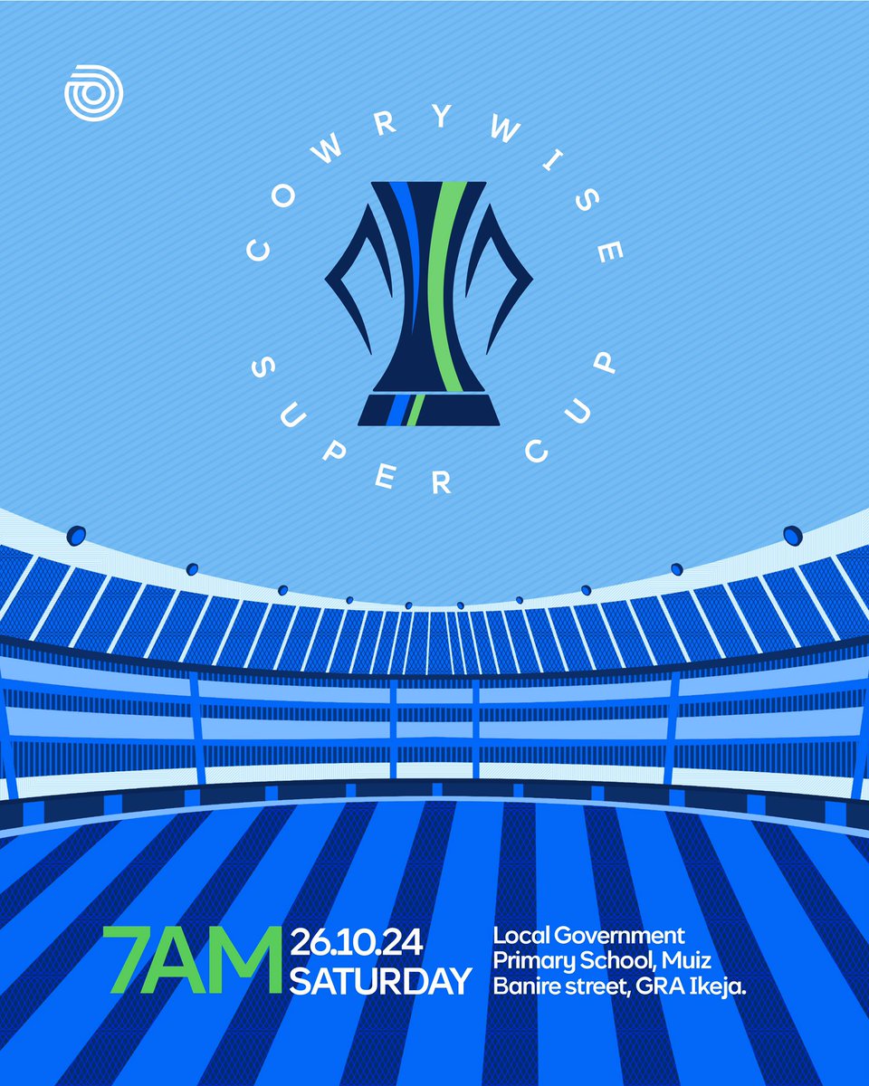 worked on the branding &amp; visual identity for the cowrywise super cup tournament alongside <a href="/_damilarebello/">damilare.bello</a> on the motion forefront.

we co-published the project on behance.

behance.net/gallery/212224…

go get your eyes peeled!
(most would 🧎🏿 for the jerseys😹)