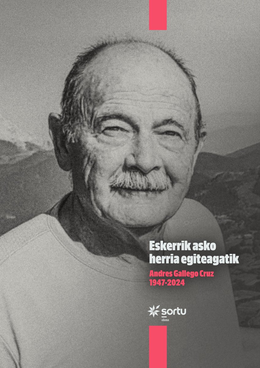 Jontxu83's tweet image. Extremaduran jaioa, langile borrokan trebea, Euskal Herriko askapen nazionalaren aldeko borrokan murgildu zen. Berak esaten zuen bezala: "Mi patria está donde se lucha por la libertad"