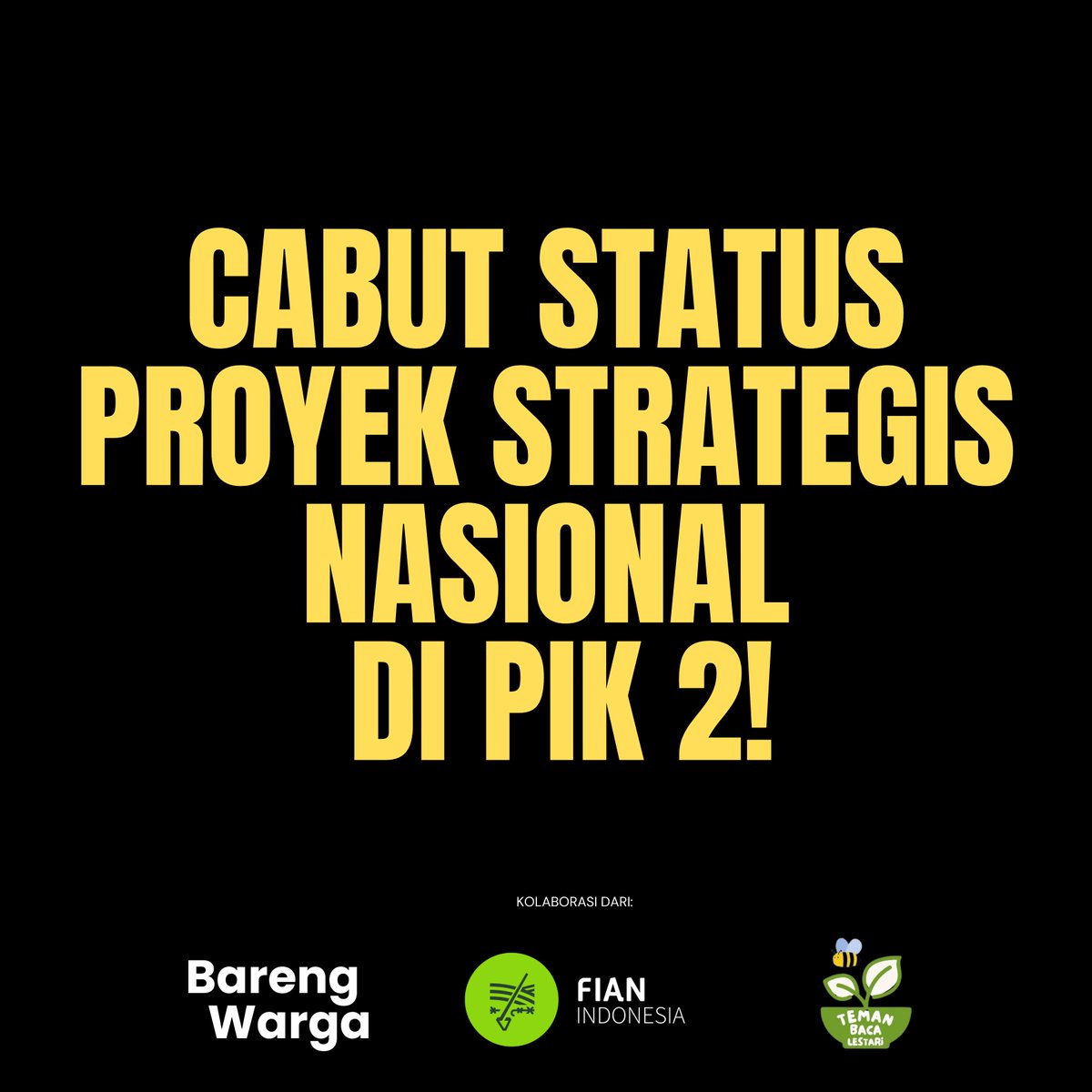 Bareng Warga - #BebaskanKawanKami tweet media