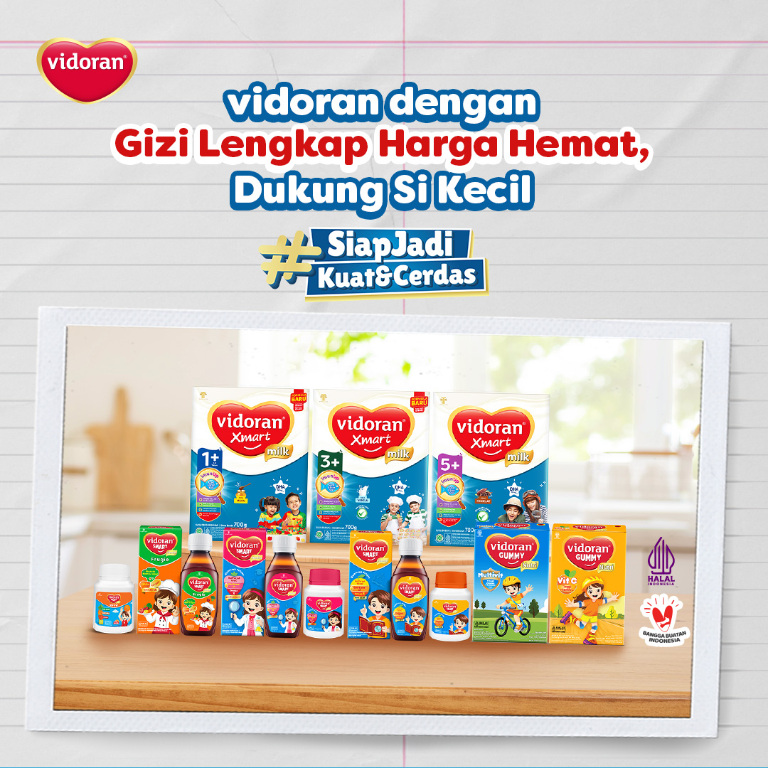 smartvidoran's tweet photo. Sejak 1977, vidoran selalu setia
mendampingi perjalanan Si Kecil dalam melengkapi
asupan gizi anak Indonesia. Mulai dari vitamin hingga
susu untuk bantu tumbuh kembang Si Kecil agar
#SiapJadiKuatdanCerdas

Yuk, komen di bawah, Bunda sudah berapa lama
bersama vidoran! 😆👇🏻 https://t.co/VD8sdljeyj
