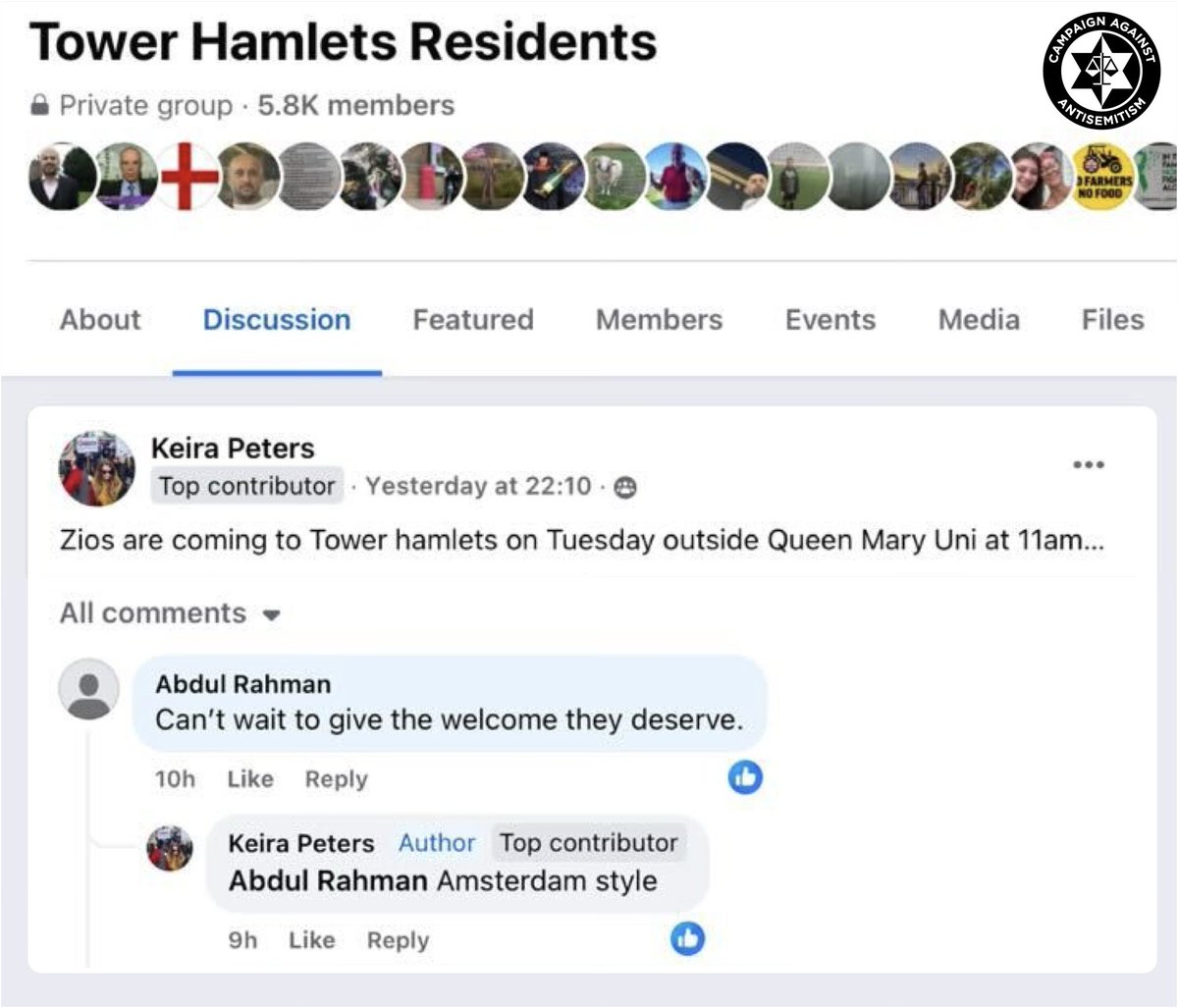 antisemitism's tweet image. We are urgently asking @MetPoliceUK to assure our safety tomorrow in the face of “Amsterdam style” threats of violence.

We have a protest scheduled to take place tomorrow at 11:00 at Queen Mary University of London @QMUL against an appearance by the incendiary UN official…