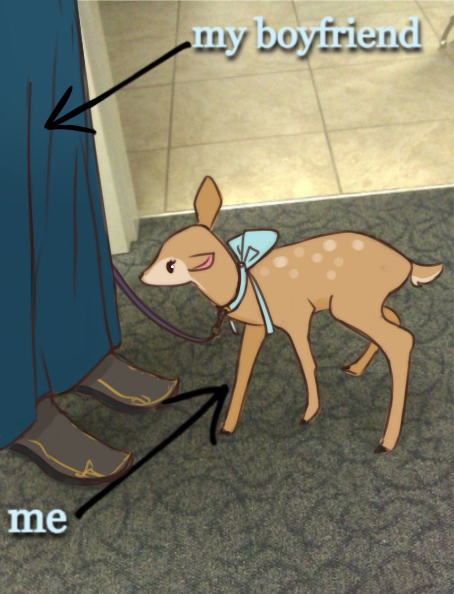 xiiksaak's tweet image. Taking A-Qiao for a walk