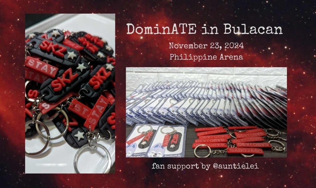 OFFICIALLY DONE MAKING FREEBIES FOR #dominATE_BULACAN 

Will be giving away these keyrings with <a href="/seungminbuys/">☘</a> on D-day.

These are handmade po so there are imperfections. 

mechanics: 
- must be breathing haha. manghaharang nalang po ulit kami. wag nalang pong manlaban. hehehe