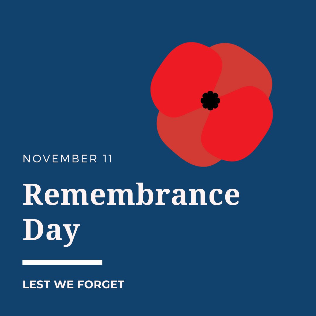 At the eleventh hour on the eleventh day of the eleventh month - remember them. #RemembranceDay #LestWeForget #CanadaRemembers