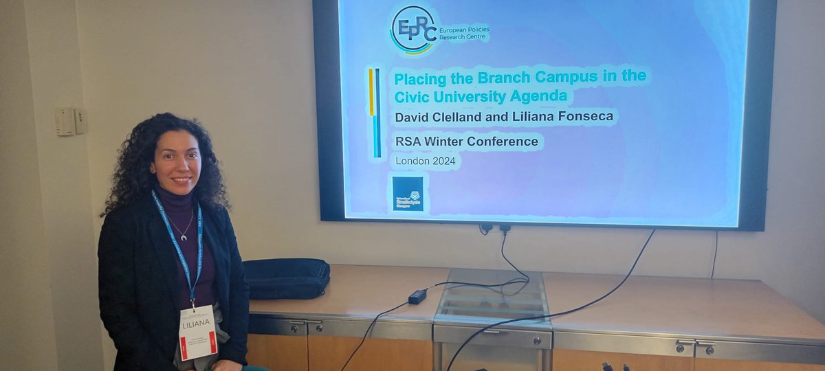 European Policies Research Centre (@eprc_eu) on Twitter photo 📚Following on a <a href="/BritishAcademy_/">The British Academy</a> funded workshop in June, David Clelland (<a href="/UofGlasgow/">University of Glasgow</a>) and EPRC researcher <a href="/lilimafon/">Liliana Fonseca</a> are developing research on multi-locational university campuses in the UK and how they engage in a civic mission ⭐
Last week Liliana presented the proposal 📚Following on a <a href="/BritishAcademy_/">The British Academy</a> funded workshop in June, David Clelland (<a href="/UofGlasgow/">University of Glasgow</a>) and EPRC researcher <a href="/lilimafon/">Liliana Fonseca</a> are developing research on multi-locational university campuses in the UK and how they engage in a civic mission ⭐
Last week Liliana presented the proposal