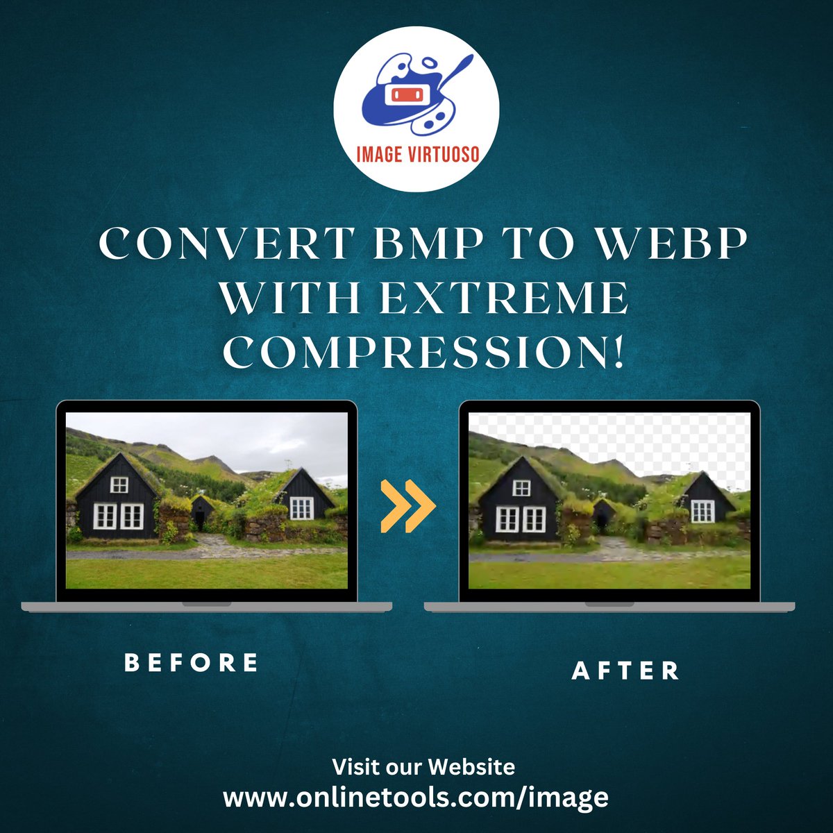 ImageVirtuoso's tweet image. Achieve ultra-compressed WebP files from BMP without compromising accessibility.📉✨

Try our tool - onlinetools.com/image/bmp-to-w…

#BMPtoWebP #HighCompression #OptimizedImages #AI #TechNews #SpaceX #Innovation #Metaverse #NBA #football #BreakingNews #WorldNews
