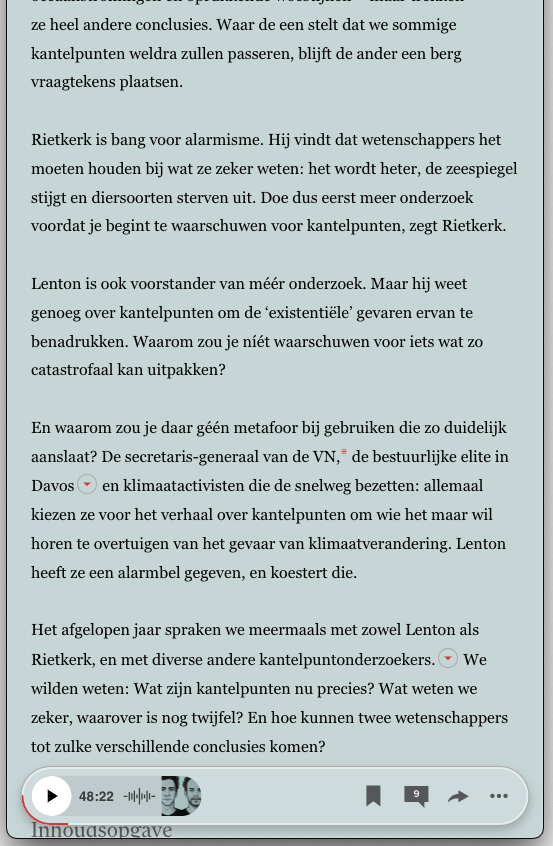 Nieuw stuk met Thomas Oudman over kantelpunten. Lees het vandaag op <a href="/decorrespondent/">De Correspondent</a>