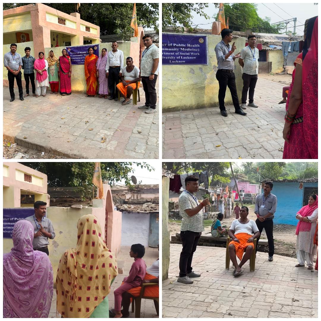 SocialWork_UoL's tweet photo. Today, Students of MPH (CM) @SocialWork_UoL @lkouniv  conducted an awareness session on vaccination, oral health, and hygiene in Jawahar Nagar community, Sadar Tehsil, Lucknow.
@GovernorofUp @profalokkumar @RakeshdwivediDr 
#CampusToCommunity #FieldWork #SocialworkersatField #UoL https://t.co/sUT2FX0eb0