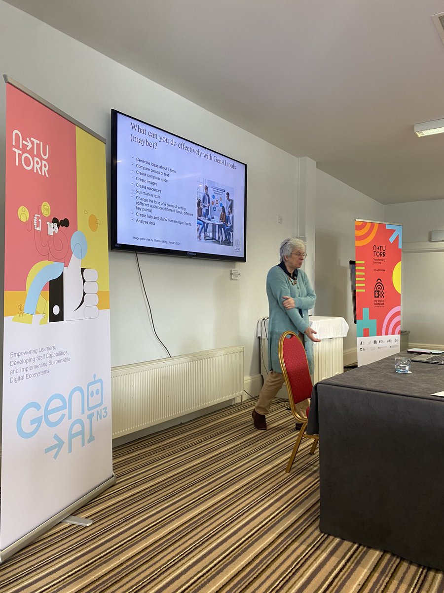 ACosgrove1's tweet photo. Delighted with great turnout this morning for NTutorr Gen AI:N3 project #GenAIHackathon with @atu_ie @ntutorr team @noreenhenry @ATUTLC and guest @rmforsyth from @lunduniversity - great learning happening @ConnachtHotel this morning 🙌👏👏 https://t.co/ASoCj0nBth