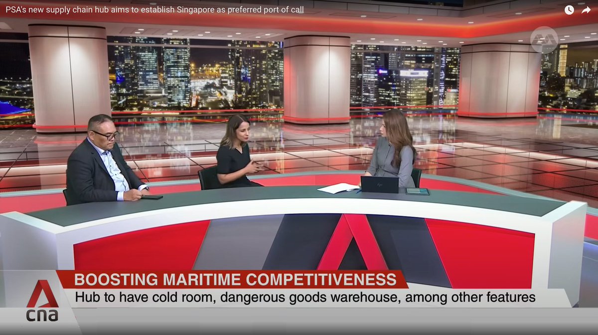 We are thrilled to announce that Ms Bhavya Kukrety, Managing Director of Meinhardt SUIT, was featured on Channel NewsAsia on 18 October in a ‘live’ studio interview about the upcoming PSA Supply Chain Hub in Tuas.
Watch the interview via this link: youtube.com/watch?v=r7n35Z…