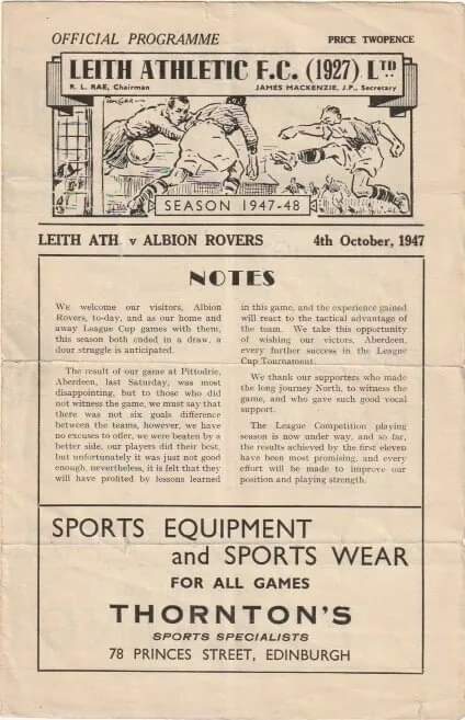 The pretty strong start to <a href="/albionrovers/">Albion Rovers FC</a> week just ramped up. Check these out. An away friendly to <a href="/Everton/">Everton</a> featuring Jock Stein included!!