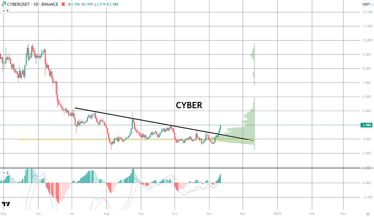 ALongAlpha's tweet image. 🟩 $CYBER 4,1u (+25%) và đây chưa phải là tất cả.

Let's send $CYBER higher!🚀

@BuildOnCyber #bullish #altseason