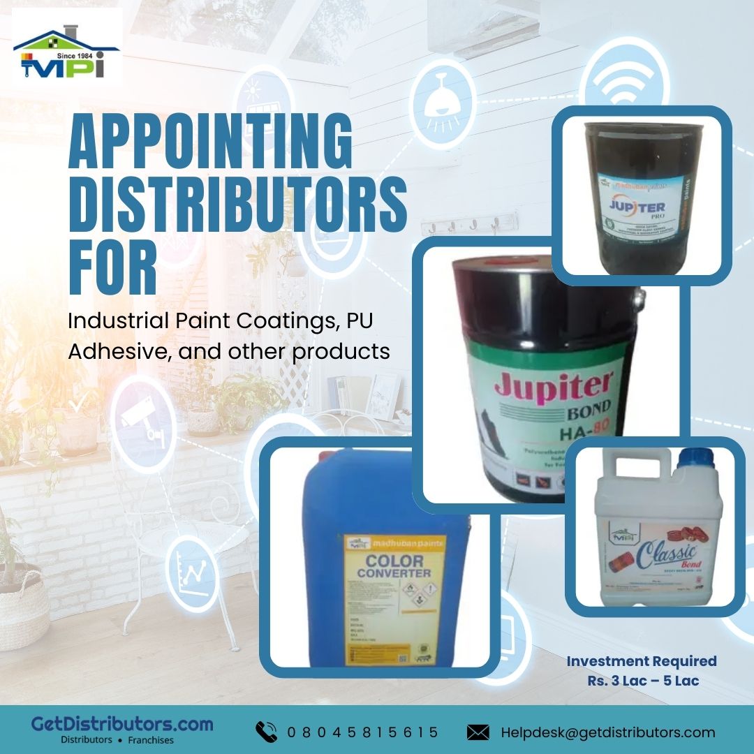 getdistributors's tweet image. Appointing Distributors for Industrial Paint Coatings, PU Adhesive.
Brand 👉 #JUPITERPROCLASSICGOLD
Details 👉 getdistributors.com/tiny/vGJXcxho7k
★Investment Needed : ₹ 3 Lac- 5 Lac

✓Hurry to Avail #Distributorship !
Share your contact details.
#Paintcoating #Puadhesive  #Dealer #Supply