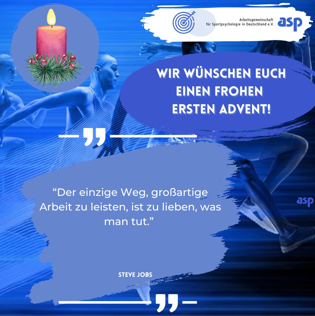 🎄✨ Fröhlichen ersten Advent ✨🎄

Das erste Lichtlein brennt, die Zeit der Besinnlichkeit beginnt. Besinnt euch auf das, was
ihr tut, und was euch Freude bereitet.

#ErsterAdvent #Advent #Besinnlichkeit #Freude #Motivation
#SteveJobs