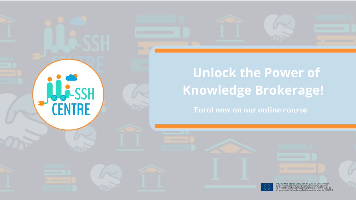 Ready to bridge Social Sciences &amp; sustainability policy? 🌍 Join our online course “SSH Knowledge Brokerage”!

Gain insights on impactful policy collaboration &amp; get a certificate. Enroll now!

🚀 localtransitionslearning.eu/enrol/index.ph…

🧵👇