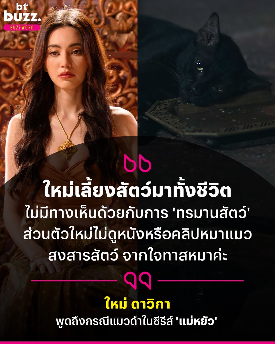 หลังจากเกิดประเด็นดราม่าจากซีรีส์ ‘แม่หยัว’ ในการนำน้องแมวดำมาร่วมเข้าฉากการแสดง EP. 5 โดยน้องแมวนั้นมีท่าทางในการแสดงที่ทำเอาผู้ชมเป็นห่วง จนเกิดการตั้งคำถามว่าซีนนั้นมีการถ่ายทำอย่างไร จนได้ข้อสรุปมาแล้วว่าเป็นการวางยาสลบน้องแมวเพื่อการถ่ายทำ แม้ว่าทางผู้กำกับซีรีส์และช่องวัน