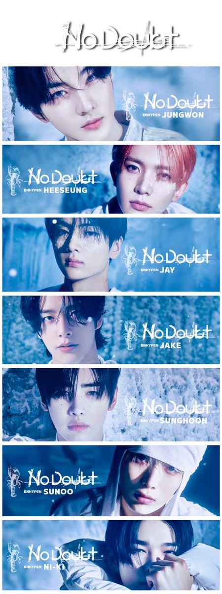 No Doubt最高だわ😍

またヘッダー作りました🤭
気に入ったものがあればお持ち帰りくださいませ😍

NO DOUBT OUT NOW
#ENHYPEN #ROMANCE_UNTOLD_daydream #ROMANCE_UNTOLD_daydream_OutNow #NoDoubt
#ENHYPEN_2ndリパケ

↓↓↓