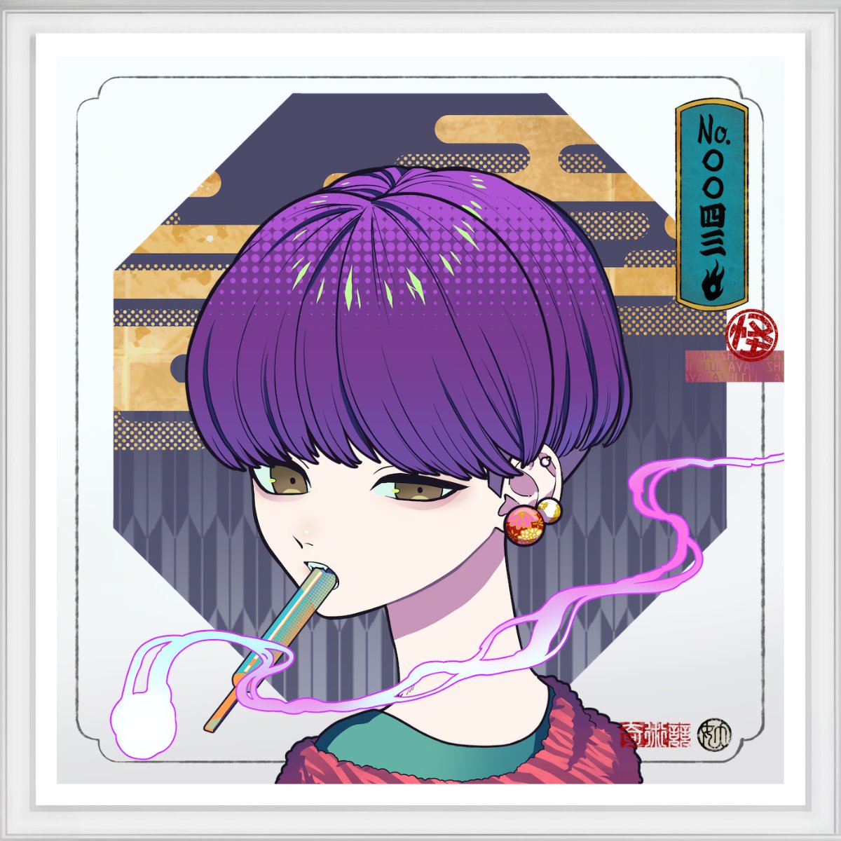 「アヤカシ倶楽部 初級奇術師」 
額装済みジークレー作品 - デジタルアート(NFT)付 
サイズ：470×460×20mm
＃秋赤音 氏 (<a href="/_akiakane/">秋赤音</a>) による直筆サイン入り

LWArt公式オンラインショップにて、5作品販売を開始しました。lwart.official.ec/categories/627…