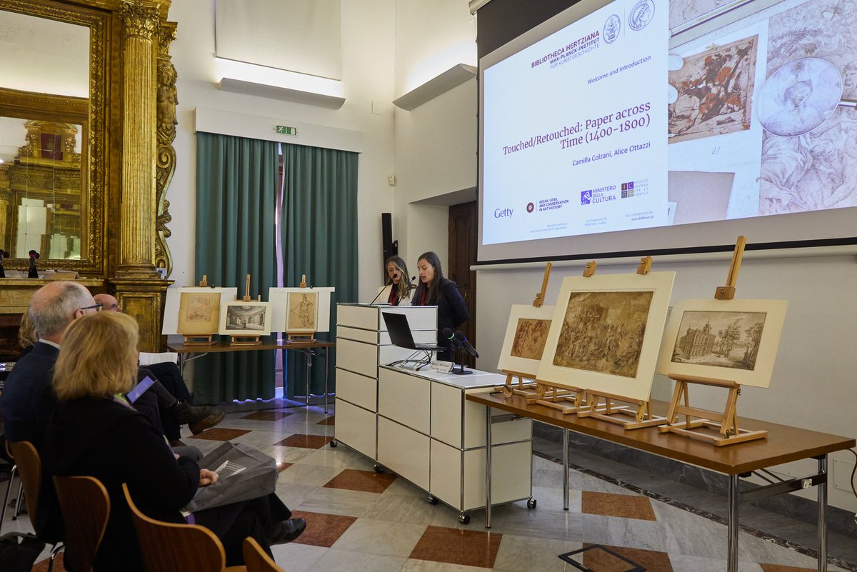 BiblHertz's tweet photo. 👀🔍All eyes on paper!
This morning, the Lise Meitner Group kicked off its Getty Paper Project workshop! Join us tonight at 5 pm for the inaugural keynote lecture by C. Bambach @metmuseum "Archaeology in the Drawings of Leonardo, Michelangelo and Raphael." https://t.co/VDDaZ49sn8 https://t.co/Rj9smq8fIs