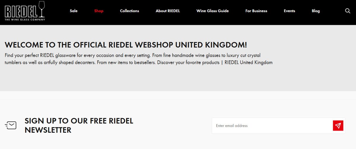 Be the first to hear about all the latest RIEDEL offers, including this year's Black Friday Deals, by signing up to our newsletter. 🗞️ 

Visit riedel.com/en-gb/shop#sor… and scroll to the bottom of the page to sign up today.
